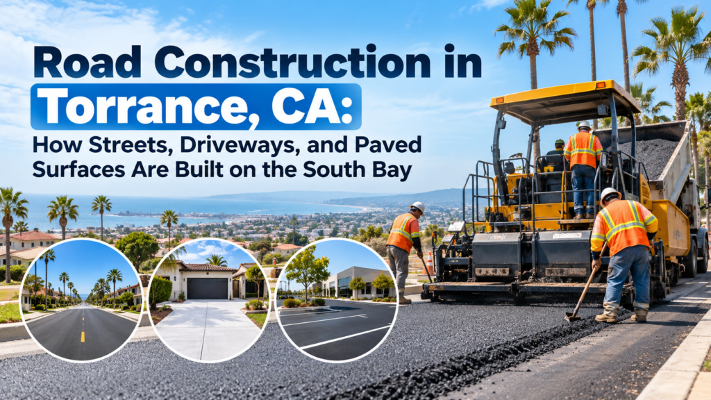 Road Construction in Torrance, CA: How Streets, Driveways, and Paved Surfaces Are Built on the South Bay